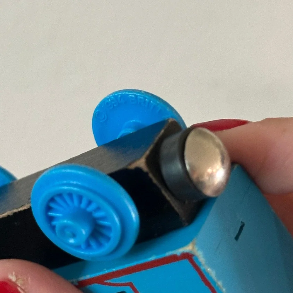 Thomas Wooden Railway Edward the Blue Engine No 2 Train and Tender 1994 Vintage